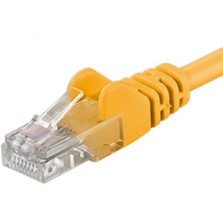 Cablu de retea cat 5e 5m galben